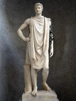 old marble roman figure sculpture statue photo