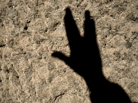 vulcan greeting hand live long and prosper sign silhouette photo