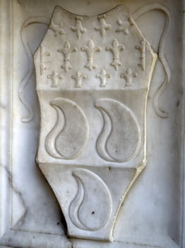 Colleoni chapel three balls symbol bergamo town photo