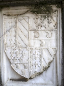Colleoni chapel three balls symbol bergamo town photo