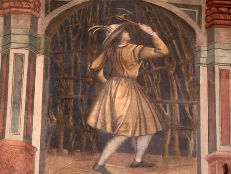 PADOVA, ITALY - APRIL 23 2022 - padova palazzo della ragione old medieval law court justice hall open to public after covid 19 pandemic photo