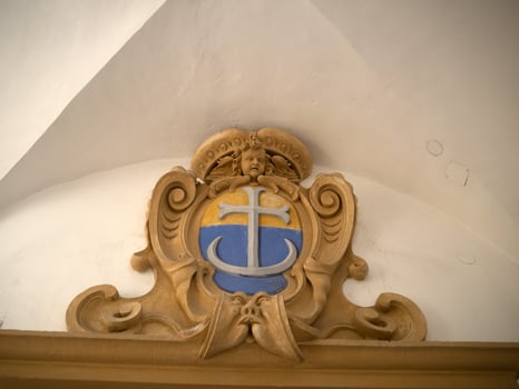 Graz historical Eggenberg castle view anchor decoration photo