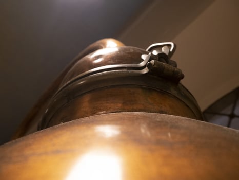 parfume alambic inside factory detail photo
