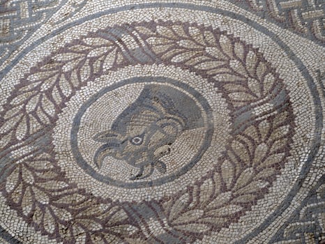Ancient Roman mosaic of Villa del Casale, Sicily photo