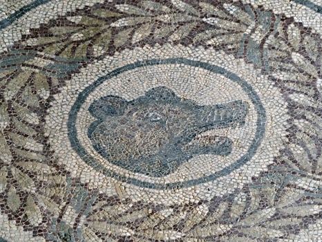 Ancient Roman mosaic of Villa del Casale, Sicily photo