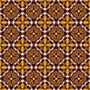 Seamless Background Retro Garden Nature Aboriginal Floral Damask Traditional Pattern Art photo