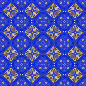 Seamless Background Retro Garden Nature Aboriginal Floral Damask Traditional Pattern Art photo
