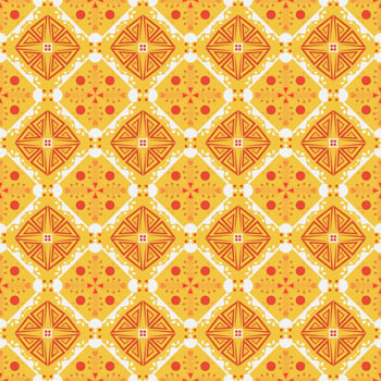Seamless Background Retro Garden Nature Aboriginal Floral Damask Traditional Pattern Art photo