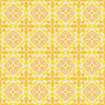 Seamless Background Retro Garden Nature Aboriginal Floral Damask Traditional Pattern Art photo