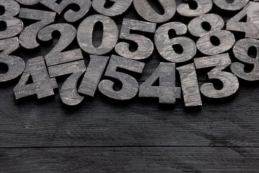 Digit background. background with numbers from 0 to 9 for designs or for the economic theme. The global financial crisis photo