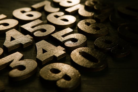 Digit background. background with numbers from 0 to 9 for designs or for the economic theme. The global financial crisis photo