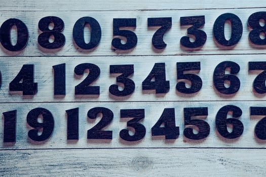 Digit background. background with numbers from 0 to 9 for designs or for the economic theme. The global financial crisis photo