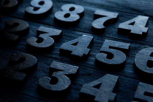 Digit background. background with numbers from 0 to 9 for designs or for the economic theme. The global financial crisis photo