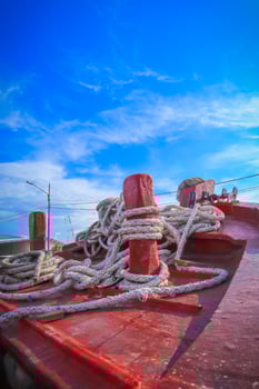 fisher ship boat docked photo