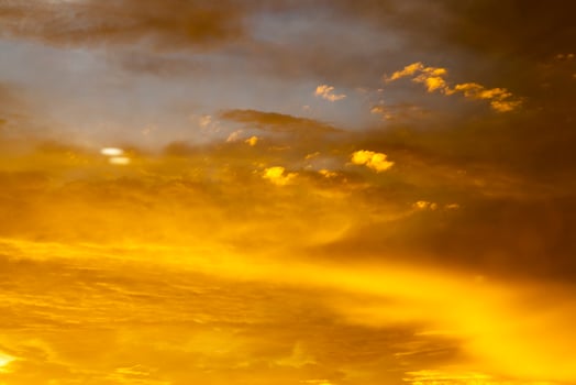 Orange sky, close up photo