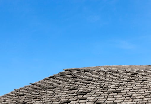 old roof, close up photo