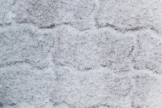 Snow in winter, close up photo