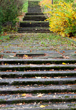 old concrete stairs photo