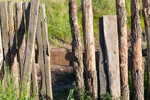 old wooden fence photo