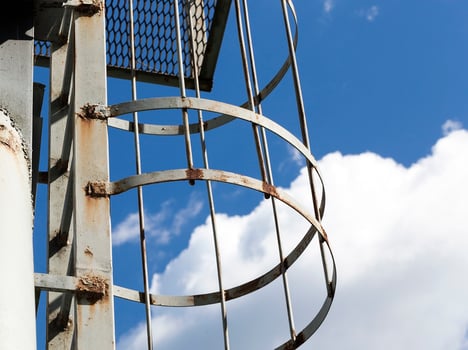 rusty metal ladder photo