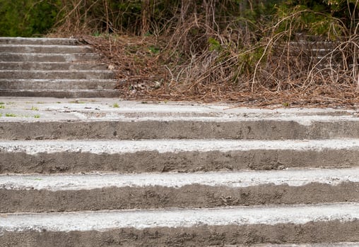 old concrete staircase photo