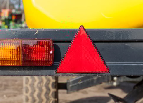 red reflector, close up photo