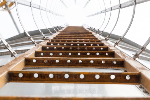 rusty metal ladder photo