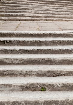 old reinforced concrete staircase photo