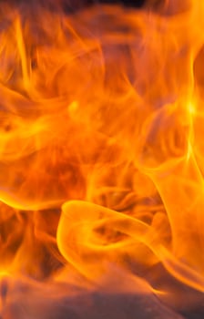 chaotic orange flames photo
