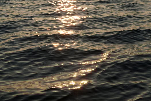 Sunset on the lake. photo