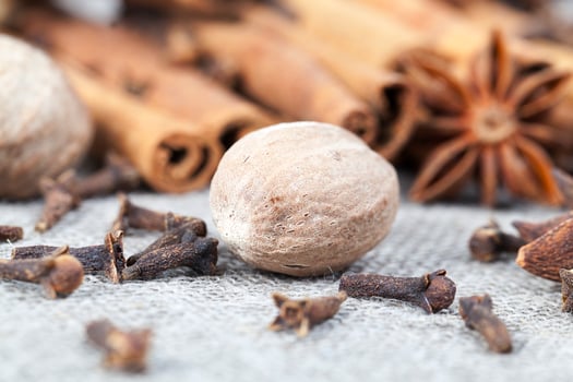 aromatic spice, close up photo