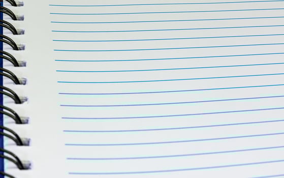 Blank lined notebook photo