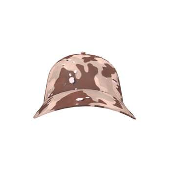 Military cap isolated on white background photo