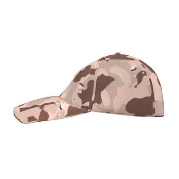 Military cap isolated on white background photo