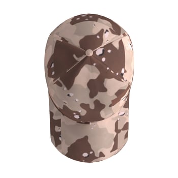 Military cap isolated on white background photo