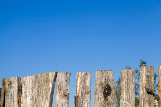 Old wooden fence photo
