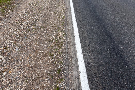 Roadside asphalt road photo
