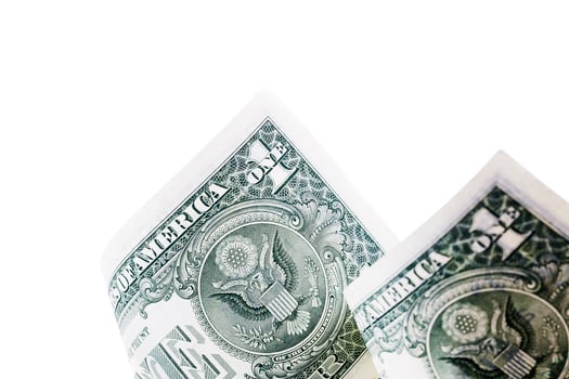 american dollars, close up photo
