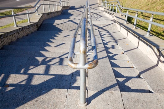old concrete staircase photo