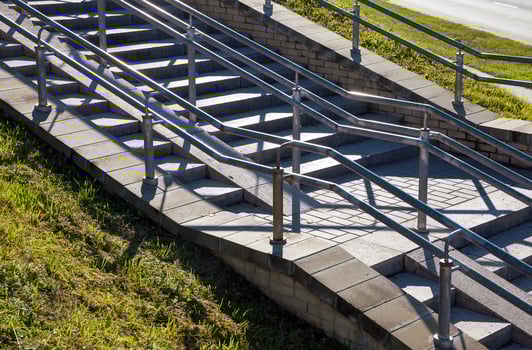 old concrete staircase photo