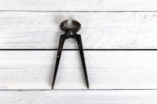 Tools on a wooden background photo