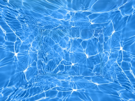 Defocus blurred blue water splash room for show case background. waterdrops detail the background. Water splash, water spray background. Calm orange background with water drop. photo