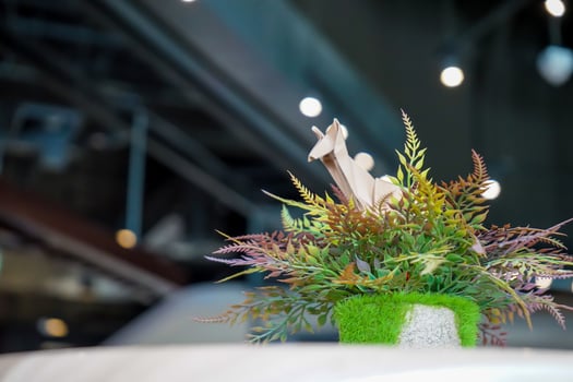 brown kangaroo paper folding origami, decorates in restaurant, coffee shop photo