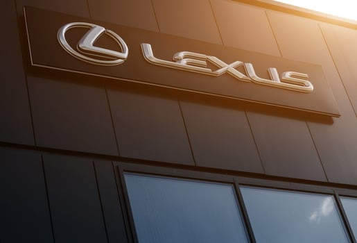 Minsk, Belarus, July 2022 - Lexus logo photo