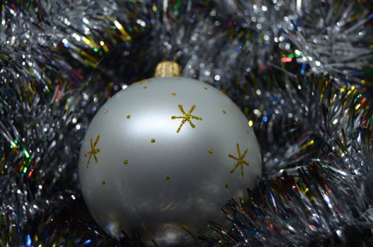 Christmas background with Christmas toys. photo