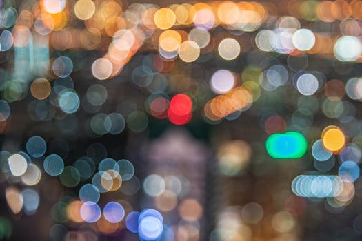 Abstract colorful circular bokeh background. photo