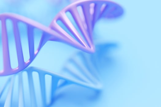 3d illustration of a  science template, abstract background with a DNA molecules. abstract technology science concept DNA futuristic photo