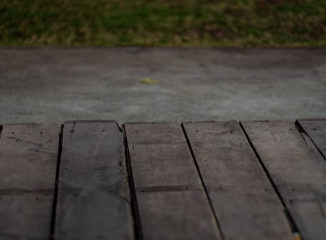 The shabby wooden terrace flooring photo