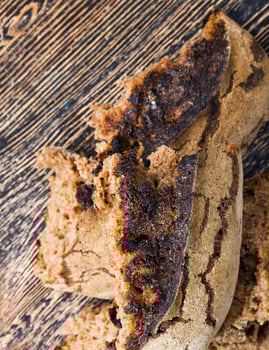 baked dark bread photo