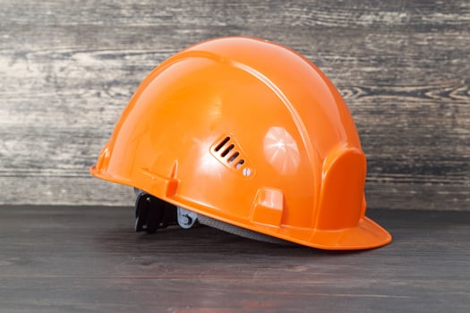 plastic construction protective helmet photo